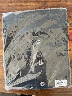 Pure Jill Hemp Cotton Button‑Front Top NIP | Natural Fiber Minimalist | Size L